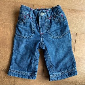 3/$10 GAP Baby girl fleece lined jeans 3-6m